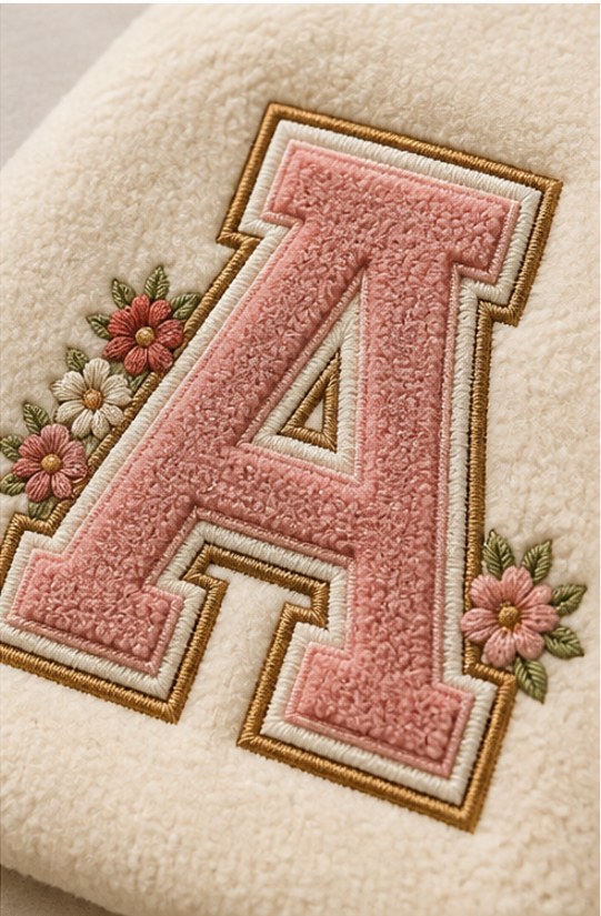 Fleece monogram set